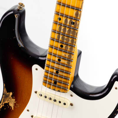 Fender Custom Shop 1957 Stratocaster Heavy Relic, Lark Guitars Custom Run -  2 Tone Sunburst (961) image 13