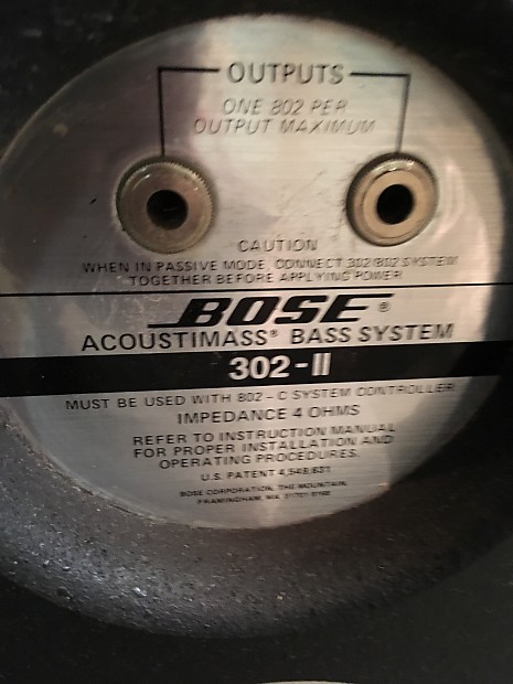 スピーカー・ウーファー BOSE 302 ii ACOUSTIMASS BASS SYSTEM Bose 302 Series II Acoustimass Bass System | Reverb