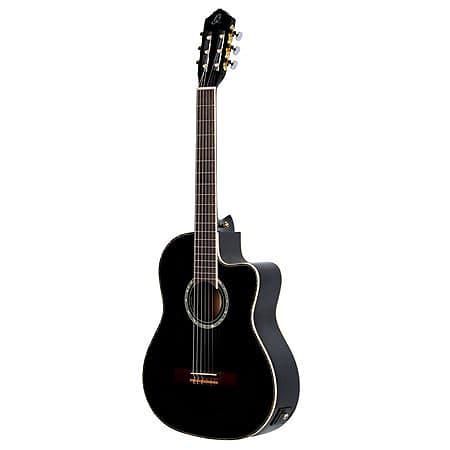 Ortega RCE141 Nylon String Acoustic Electric Guitar with Gig