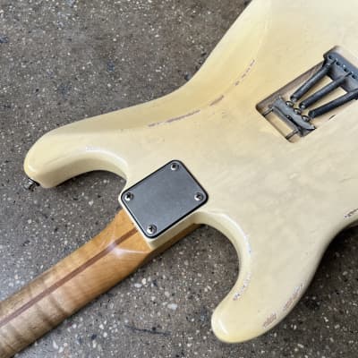 MJT VTS S-Style Aged Electric Guitar w/ Fender Headstock - Blonde image 18