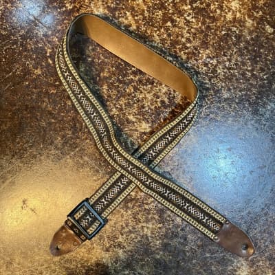 Gibson Woven Guitar Strap (1970s - Brown) for sale