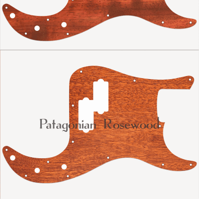 Van Dyke-Harms Fender Precision Bass Pickguard, Single, Many Exotic Hardwoods, 10 or 13 hole, P-Bass image 4