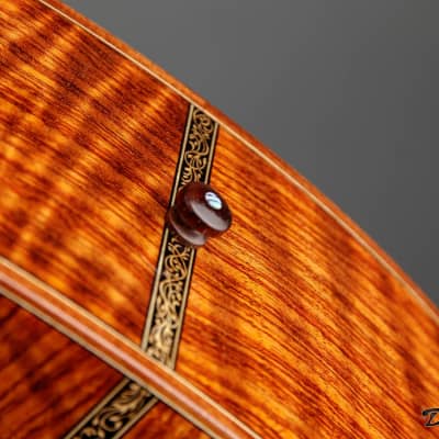 2014 Petros FS Lefty, Curly African Rosewood (Bubinga)/Curly Redwood image 19