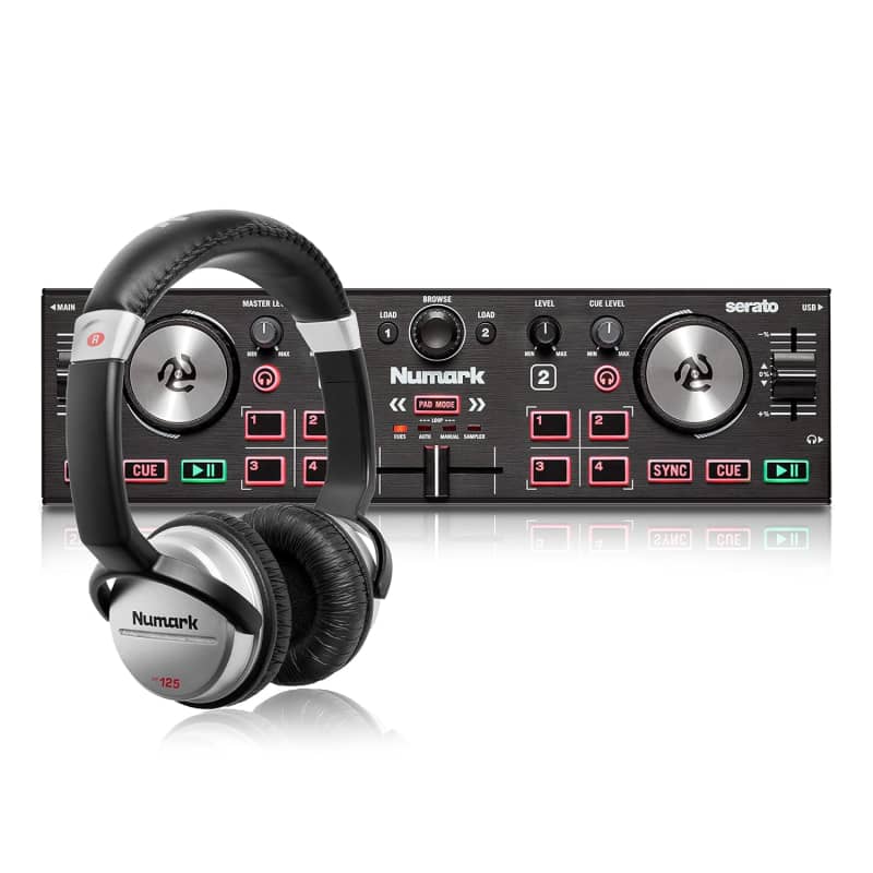 Hercules DJ 2 Control Inpulse 300, Black with 8in Stereo Mini to Dual RCA  Y-Cable (6') Bundle, Speaker