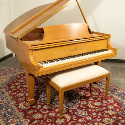 Steinway & Sons 5'7" Model M Grand Piano | Satin Oak | SN: 395111 image 3