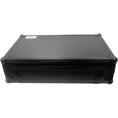 ProX Flight Case For RANE ONE DJ Controller with 1U Rack and Wheels - Black/Black image 1