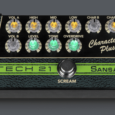Tech 21 SansAmp Character Plus Series Screaming Blonde pedal. New! image 2