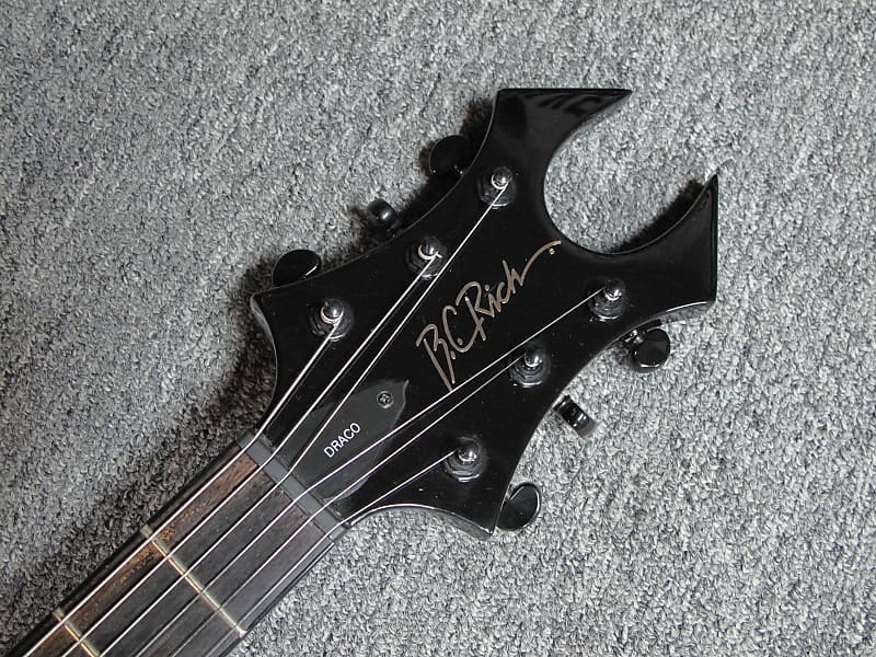B.C. Rich Draco V Onyx w/Coffin Case | Reverb