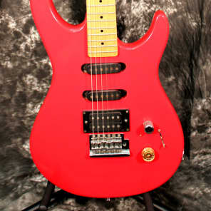 1980's Washburn G-Junior V Electric Guitar Red | Reverb