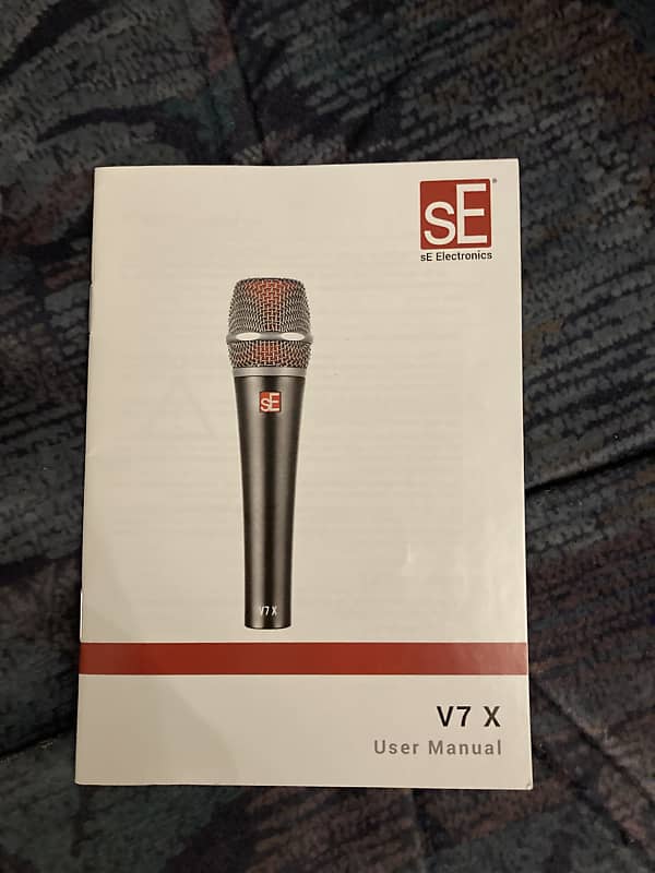 NO MICROPHONE! sE Electronics V7 X Original Owners Manual / Reverb