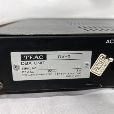 TEAC RX-9 DBX Encoder / Decoder | Reverb Canada