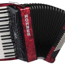 Hohner Bravo III 72 Chromatic Piano Key Accordion - Red with Gig Bag and Straps