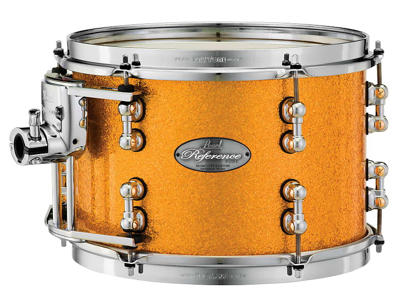 Pearl Music City Custom 14"x10" Reference Pure Series Tom VINTAGE GOLD SPARKLE RFP1410T/C423 image 1