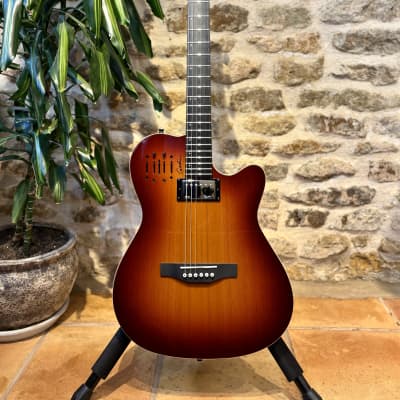 Godin A6 Ultra Semi-Acoustic/Electric Guitar Cognac Burst