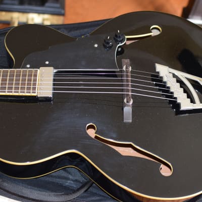 Open Box D'Angelico Premier EXL-1 Archtop, Black with Gig Bag image 9