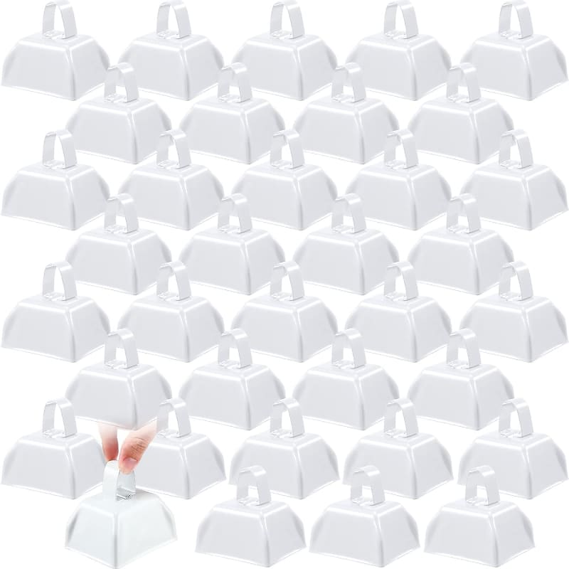 36 Pcs Metal Cowbell Noisemakers With Handles, Cow Bells Noise