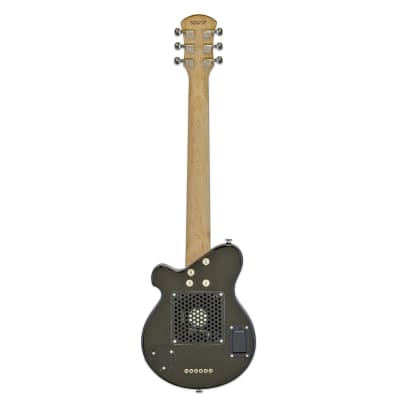Pignose PGG-200-BK Short-Scale Mini Electric Guitar, Built-In Amp, Black image 2