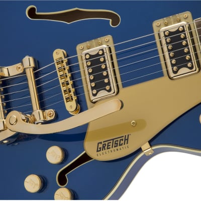 Gretsch G-5655TG Electromatic Center Block Jr Single-Cut Electric Guitar, Azure Metallic image 5