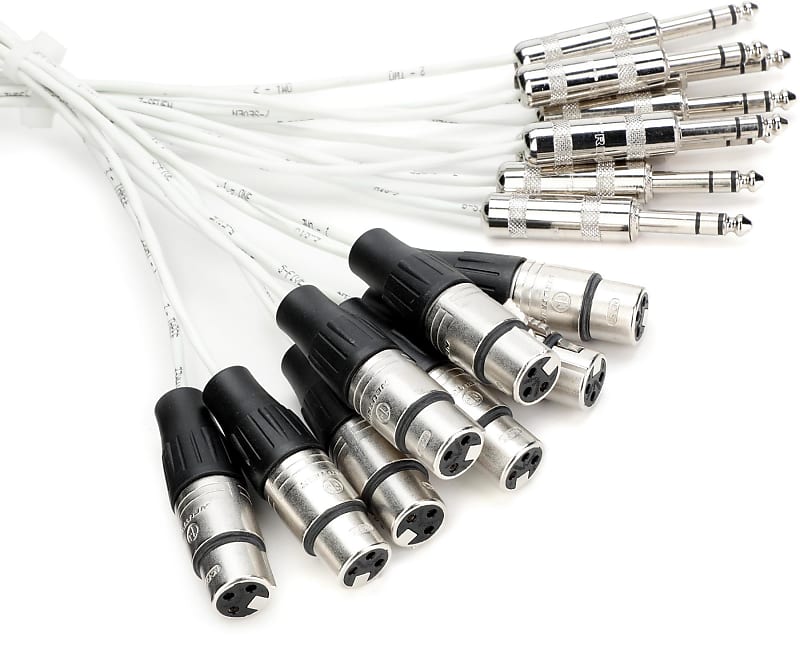 Pro Co MT8BQXF-10 8-channel XLR Female to 1/4-inch TRS Male Snake - 10 foot image 1