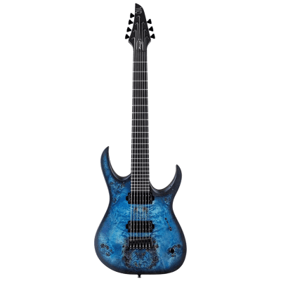 ギター MAYONES Duvell Elite 7 Mayones guitars Duvell Elite 7 #DF2009194 - dirty purple 7