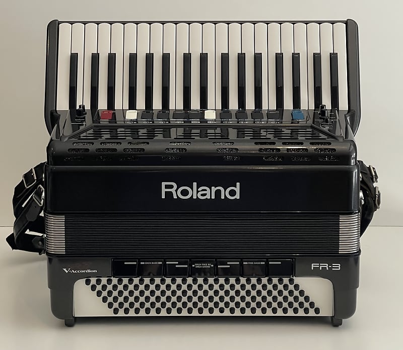 Roland FR-3 Charcoal Gray Digital Piano V-Accordion w/ Power & Gig Bag