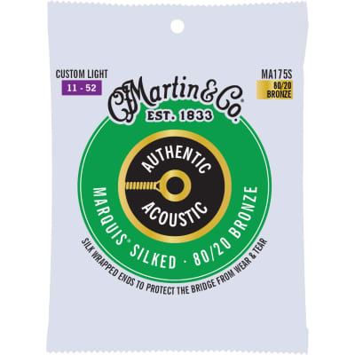 Martin MA175S Authentic Acoustic Marquis® Silked Strings 80/20 Bronze, Custom Light image 2