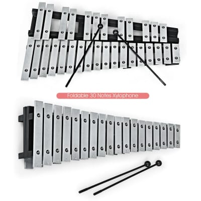 Other Aluminum Glockenspiel Xylophone 30 2024 Black + silver image 3