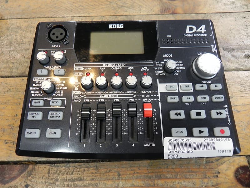 D4 Digital Recorder Reverb