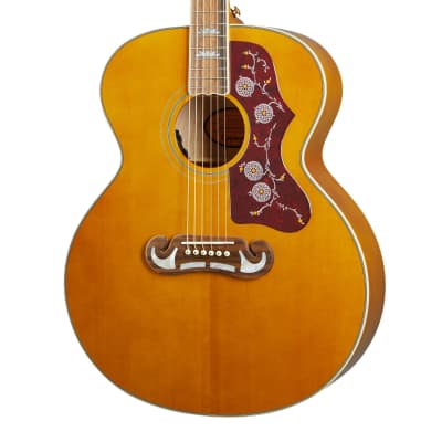 Epiphone Masterbilt J-200 Acoustic-Electric Guitar, Aged Natural Antique Gloss image 1