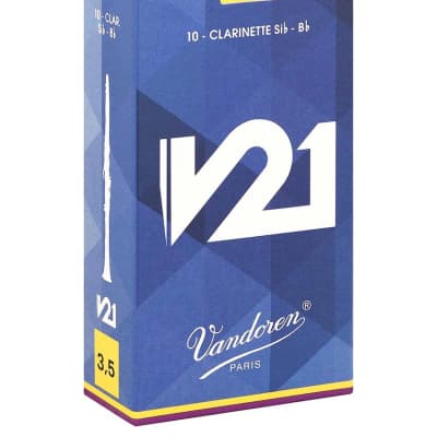 Vandoren V21 3.5 Bb Clarinet Reeds - 10 Pack image 1