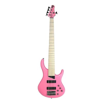 MTD Kingston Z5 5-String Bass - Pink w/ Maple FB image 2