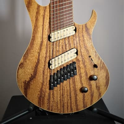 Oni 8 string multiscale with Graphtech piezo and onboard MIDI output 2008 Natural oil image 2