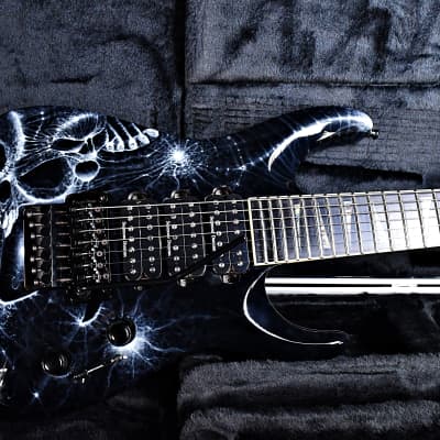 Jackson Custom Shop Arch Top Soloist 7-String 3-Pickup Reverse Headstock 2008 Double-Sided Graphic image 22
