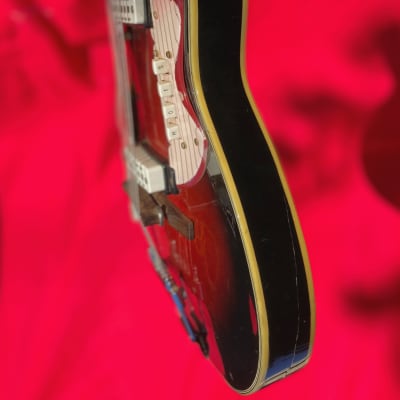 1960's Eko Florentine II Red Burst Electric Guitar Made in Italy image 18