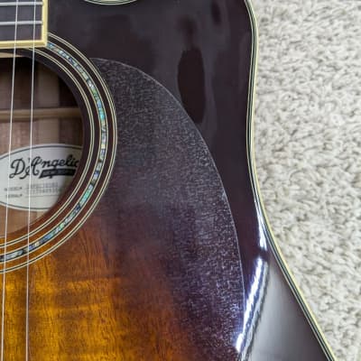 D'Angelico Premier Delancey Dreadnought Size Acoustic Electric Guitar, Sunburst image 6