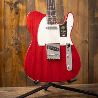 Fender American Vintage II 1963 Telecaster, Rosewood Fingerboard - Crimson Red Transparent image 1