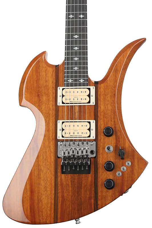 B.C. Rich Mockingbird Legacy ST with Floyd Rose Electric Guitar - Natural  Koa