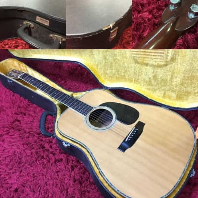 Super rare Morris Special W-50 TF Japan Vintage Acoustic Guitar Natural w/HC Used in Japan Discount image 5