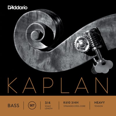 D'Addario Kaplan Bass String Set, 3/4 Scale, Heavy Tension image 1