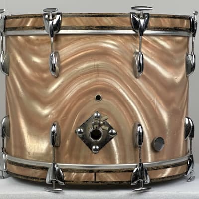 Gretsch 20/12/16" 1960's Round Badge Drum Set - Sunset Satin Flame image 5