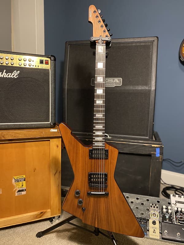 Schecter Left handed E-1 Koa Explorer 2018 Natural Satin