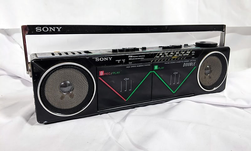ラジオ・コンポ SONY CFS-W50 Sony CFS-W50 WHITE Nice Radio/cassette Boombox Vintage 1980s