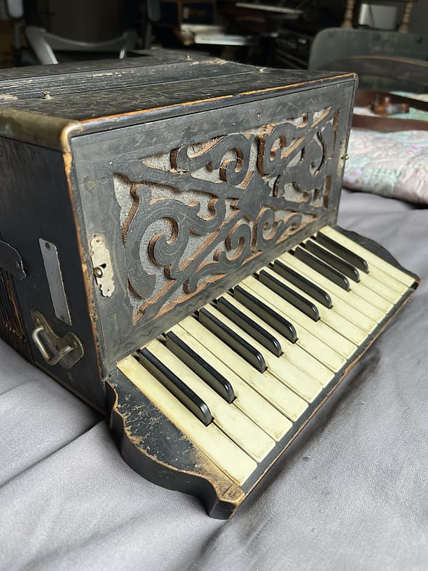 Antique Hohner accordion restore repair Marca Registrada Reverb
