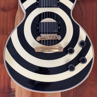 Gibson Les Paul custom Zakk Wylde White & black bullseye image 4
