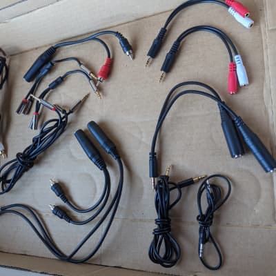 Bundle of 12 TS/TRS/RCA Adapters, Converters, Splitters, Stereo, Eurorack, Modular, Line-Level - Multiple Types image 2