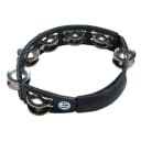 Latin Percussion LP150 Cyclops Handheld Double-Row Black Tambourine With Steel Jingles