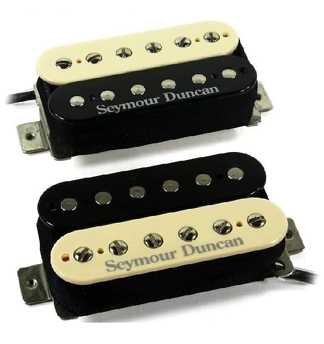 Seymour Duncan SH-4 JB & SH-2n Jazz Hot Rodded Humbucker Zebra Guitar Pickup Set SH-4 JB & SH-2n image 1