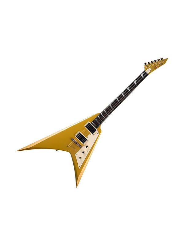 ESP LTD - KH-V  Kirk Hammett Signature - V Electric Guitar - Metallic Gold - w/ Hardshell Case image 1