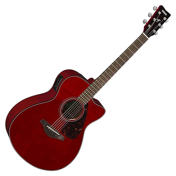 Yamaha FSX800C Acoustic-Electric Guitar Ruby Red image 1