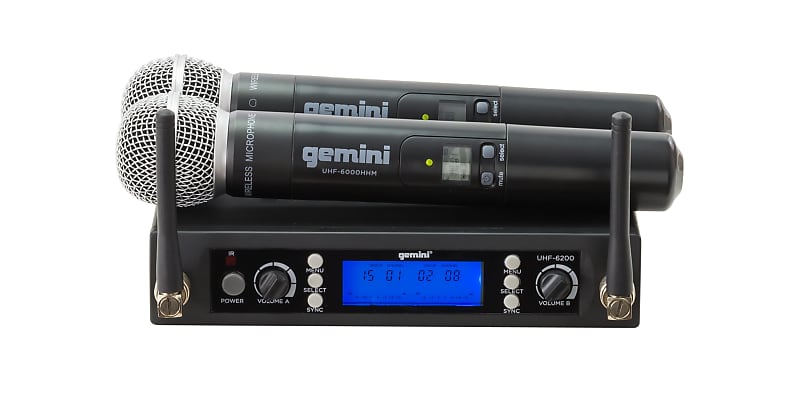 Gemini Dual Channel Wireless Handheld Microphone System image 1